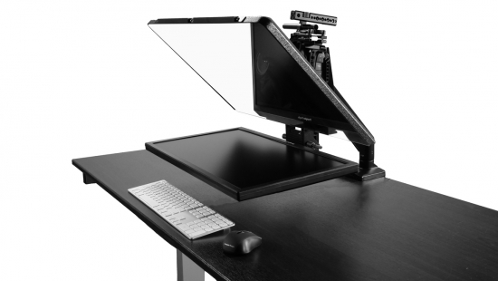 DESKTOP FREE FLY SINGLE ARM TELEPROMPTER