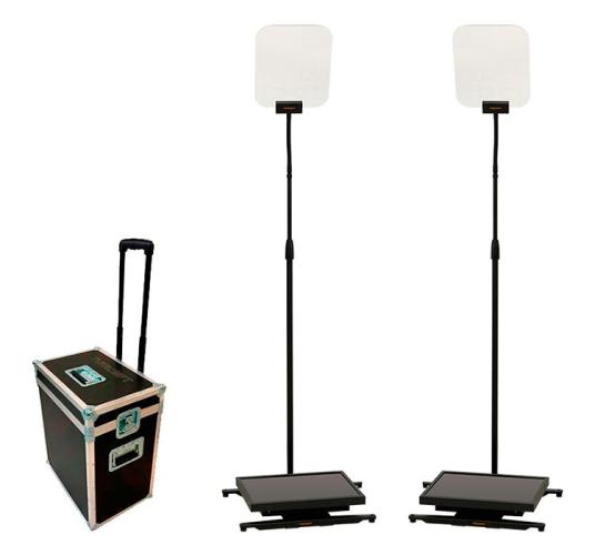 TVPrompt Presidential Teleprompter Pair with Travelcase